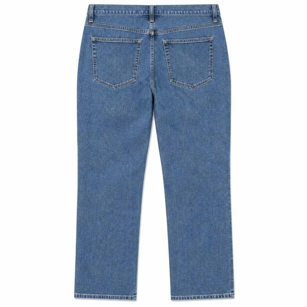 J Crew Factory Essential Straight Jean Womens 32 Blue Medium Wash Stretch Denim - Picture 2 of 13